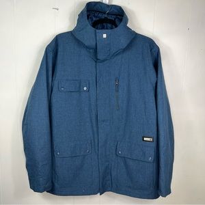 QUICKSILVER Utility 8,000 MM Regular Fit Hooded Snowboard Ski Jacket Size XL